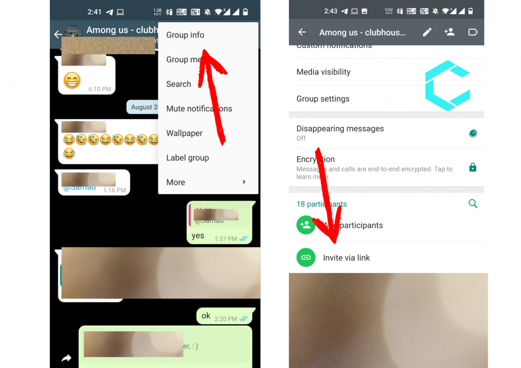 how to get whatsapp group link