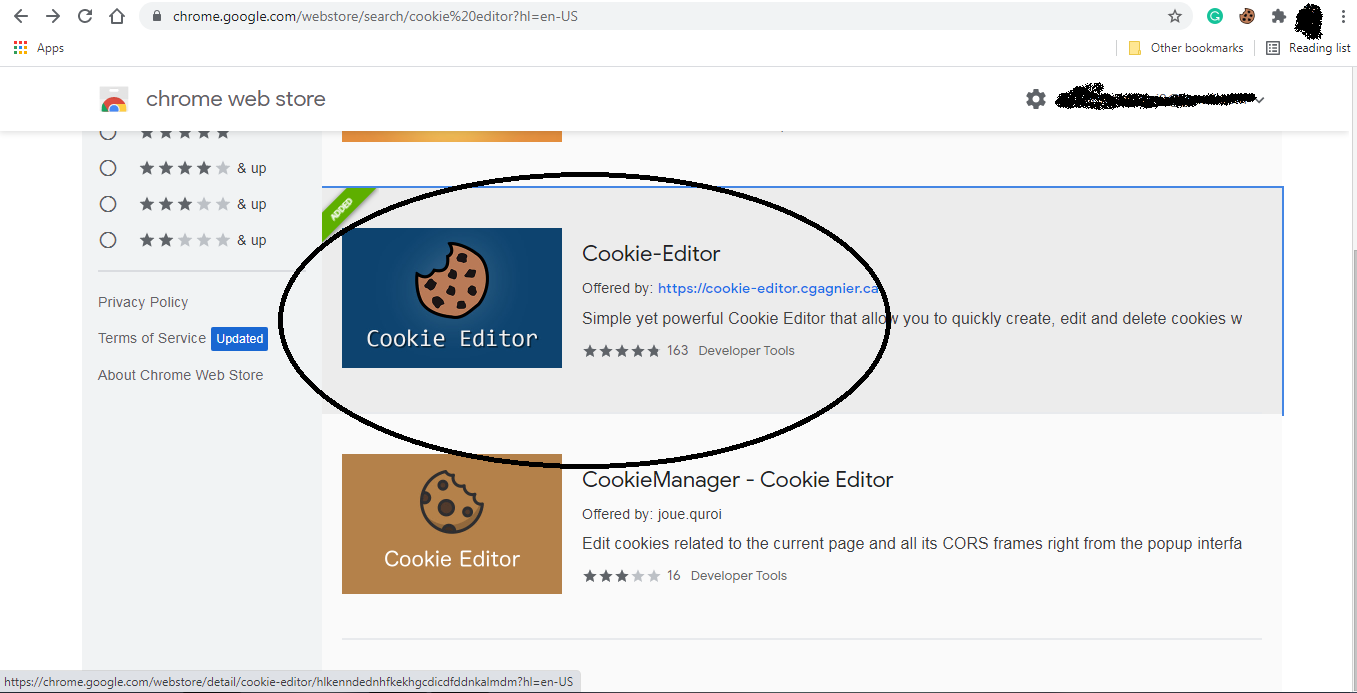 cookie editor