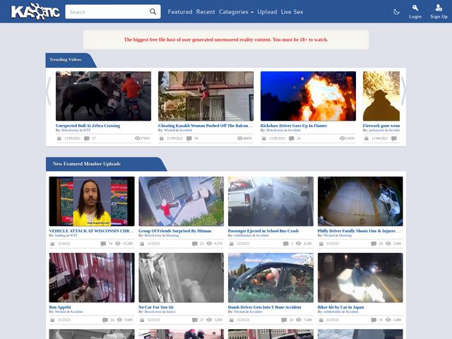 Sites like liveleak for viral videos in 2022 kaotic