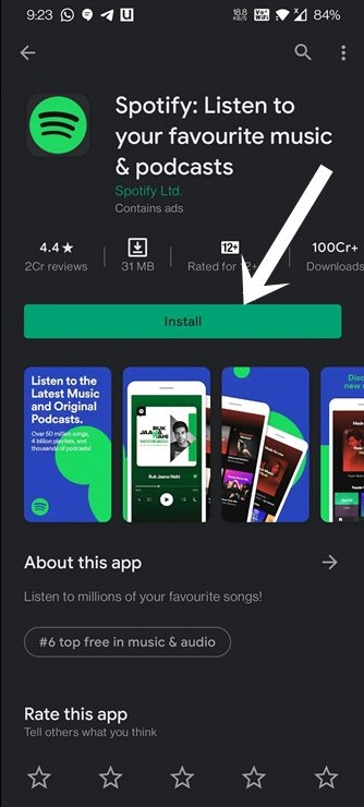 How to reinstall spotify